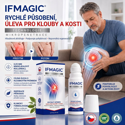 OFICIÁLNÍ OBCHOD | IFMAGIC® 0,05 mm Mikroneedle Rychle Působící Roll-On pro Úlevu Kloubů a Kostí🎆