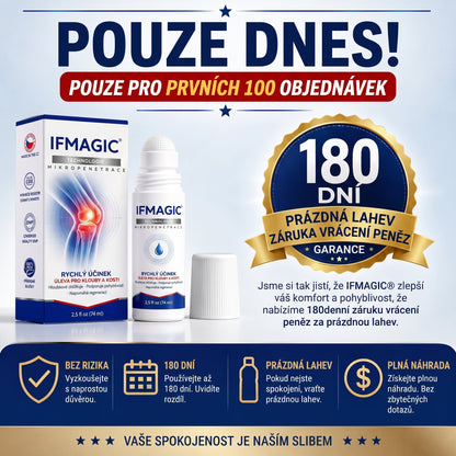 OFICIÁLNÍ OBCHOD | IFMAGIC® 0,05 mm Mikroneedle Rychle Působící Roll-On pro Úlevu Kloubů a Kostí🎆